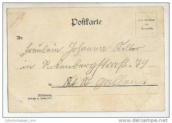 VINTAGE POSTCARD Ca1900 SWITERLAND LITHO GRUSS AUS WOMAN CRYING - Saluti Da.../ Gruss Aus...