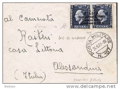 Ig008/ ITALIEN -   RRR Isole Jonie Cefalonia Itaca. Sass. 42 Certified By Diena. PM 167, 1941. - Ionische Eilanden