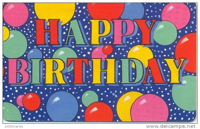 CARTE HAPPY BIRTHDAY - A Identifier