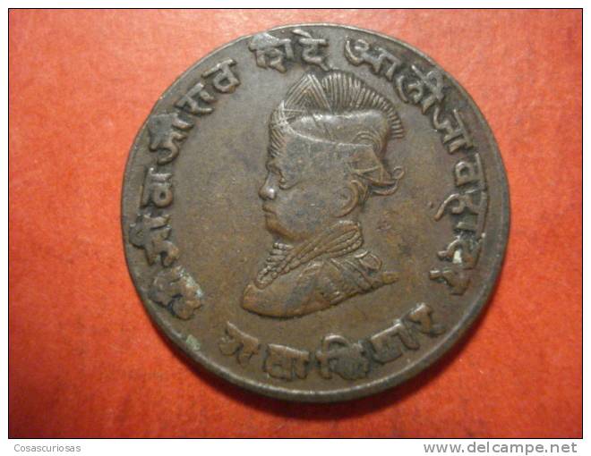 3136  INDIA GWALIOR  1/4 ANNA       AÑO / YEAR   1929   VF - Inde