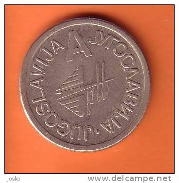 Telephone Token  SERIE " A "  ( Yugoslavia Post  ) * Jeton Ficha Spielmarke Gettone Counter Tokens Jetons Fichas * PTT - Brothel Tokens