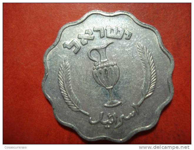 3156  ISRAEL    10 PRUTOT     AÑO / YEAR   1952    XF- - Israel