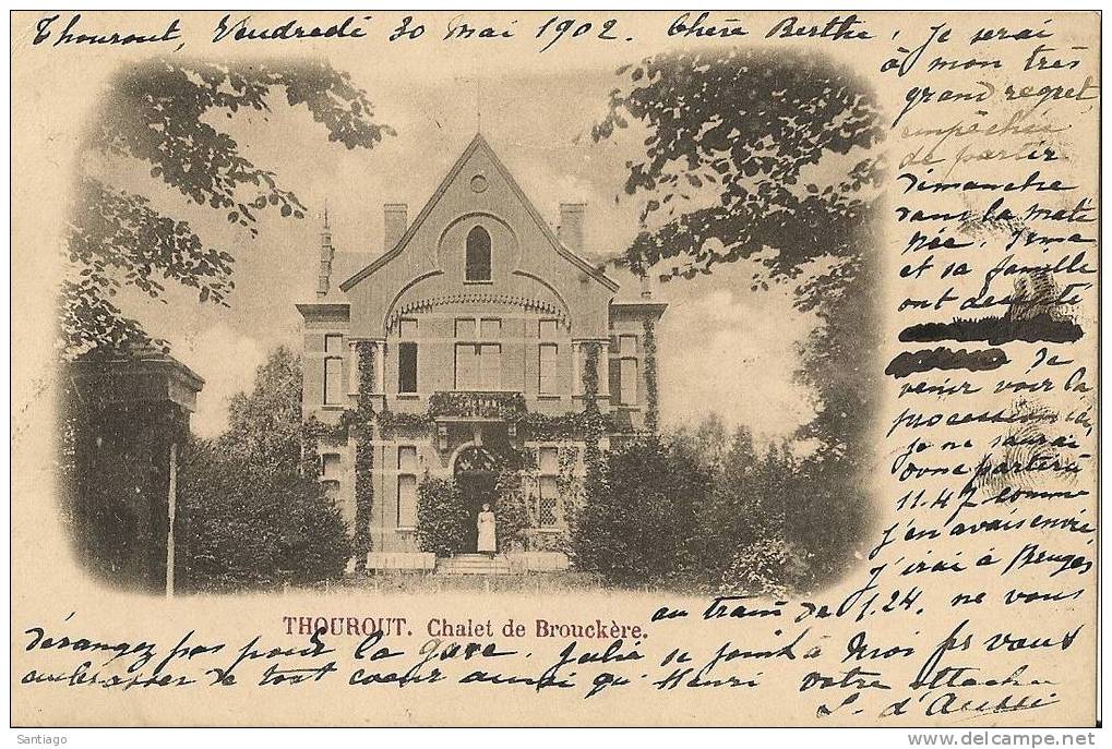 Postkaart Torhout / Carte Postale Thourout : Chalet De Brouckère / 1902 - Torhout