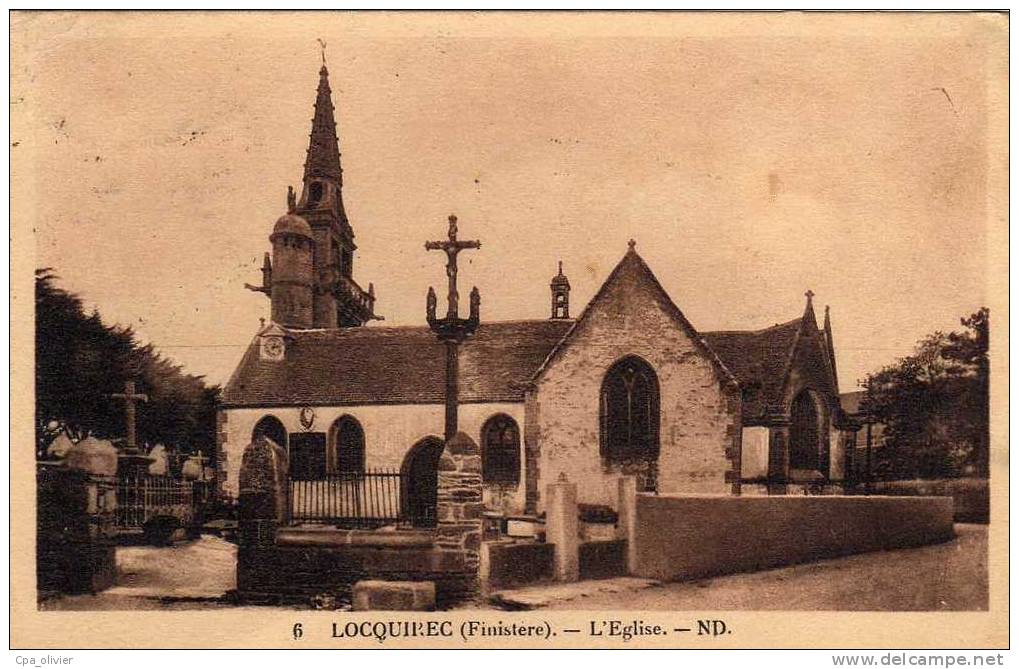 29 LOCQUIREC Eglise, Ed ND 6, 1938 - Locquirec