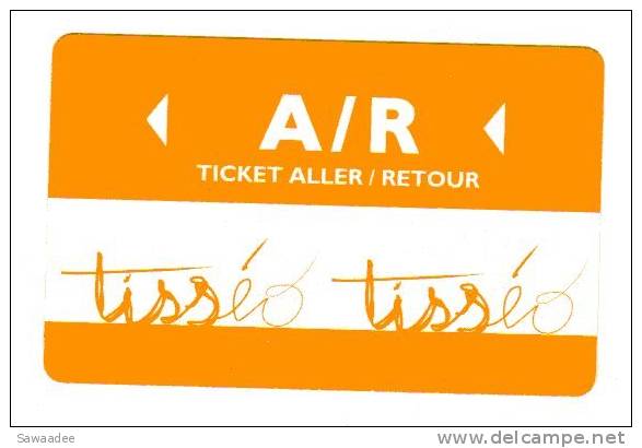 TICKET TRANSPORT - BUS - METRO - ALLER ET RETOUR - TISSEO - TOULOUSE - Europa