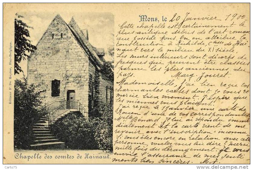 BELGIQUE - Mons - Chapelle - Histoire - Mons