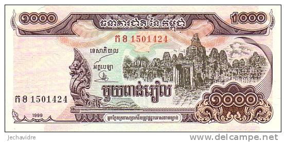 CAMBODGE   1 000 Riels  Daté De 1999   Pick 51a     ***** BILLET  NEUF ***** - Cambodia