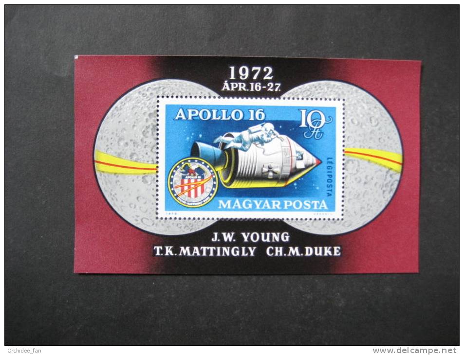 Ung. 1972 Apollo 16 Block Mi 93A  Postfrisch - Europa