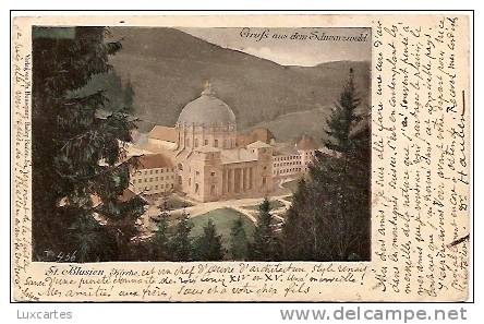 ST. BLASIEN.KIRCHE .    GRUSS AUS DEM SCHWARZWALD. Circulated In 1900. - St. Blasien