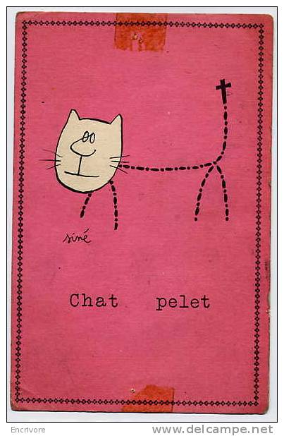 Cpsm  CHAT PELE Chapelet  Dessin De SINE  Ed Pulcinella - Sine