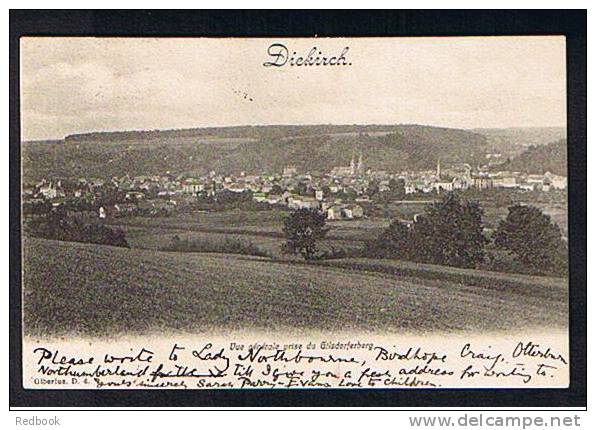 1909 Postcard Diekirch Luxembourg To Betteshanger Eastry Kent UK - Ref 231 - Diekirch