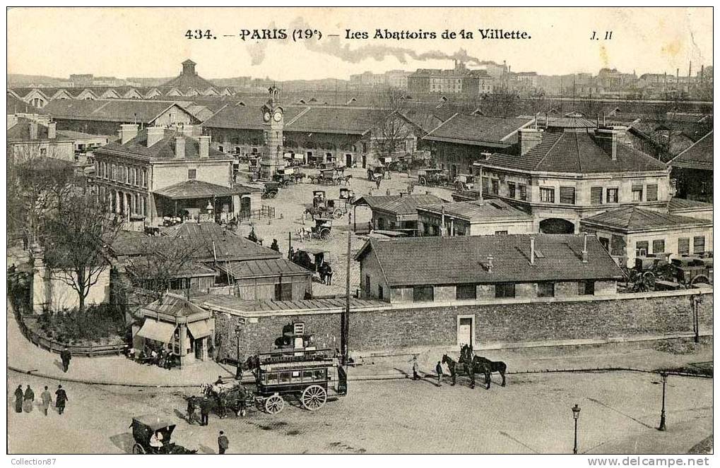 75019 - PARIS - LES ABATTOIRS De La VILLETTE - BOUCHER - VIANDE Pour La BOUCHERIE - TRES BELLE CARTE - District 19