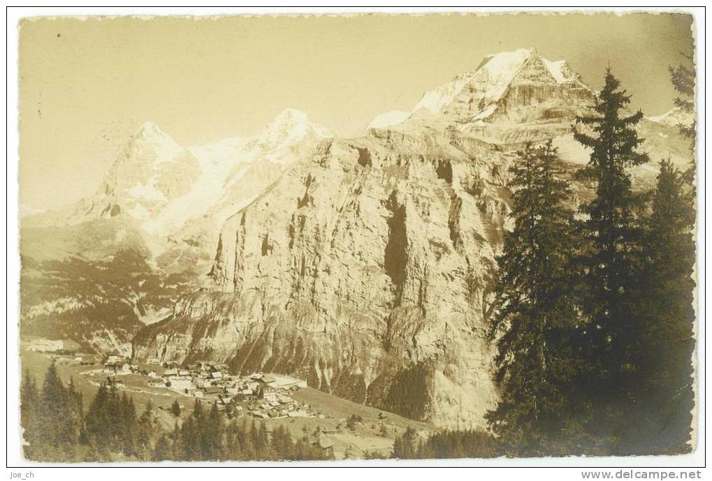 Schweiz/Suisse: AK Mürren, 1929, 2 Scans - Mürren