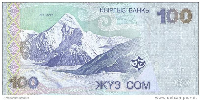 KIRGUISTAN    100  SOM  2002   KM#21  SC/PLANCHA/UNC    DL-6490 - Kirgizïe