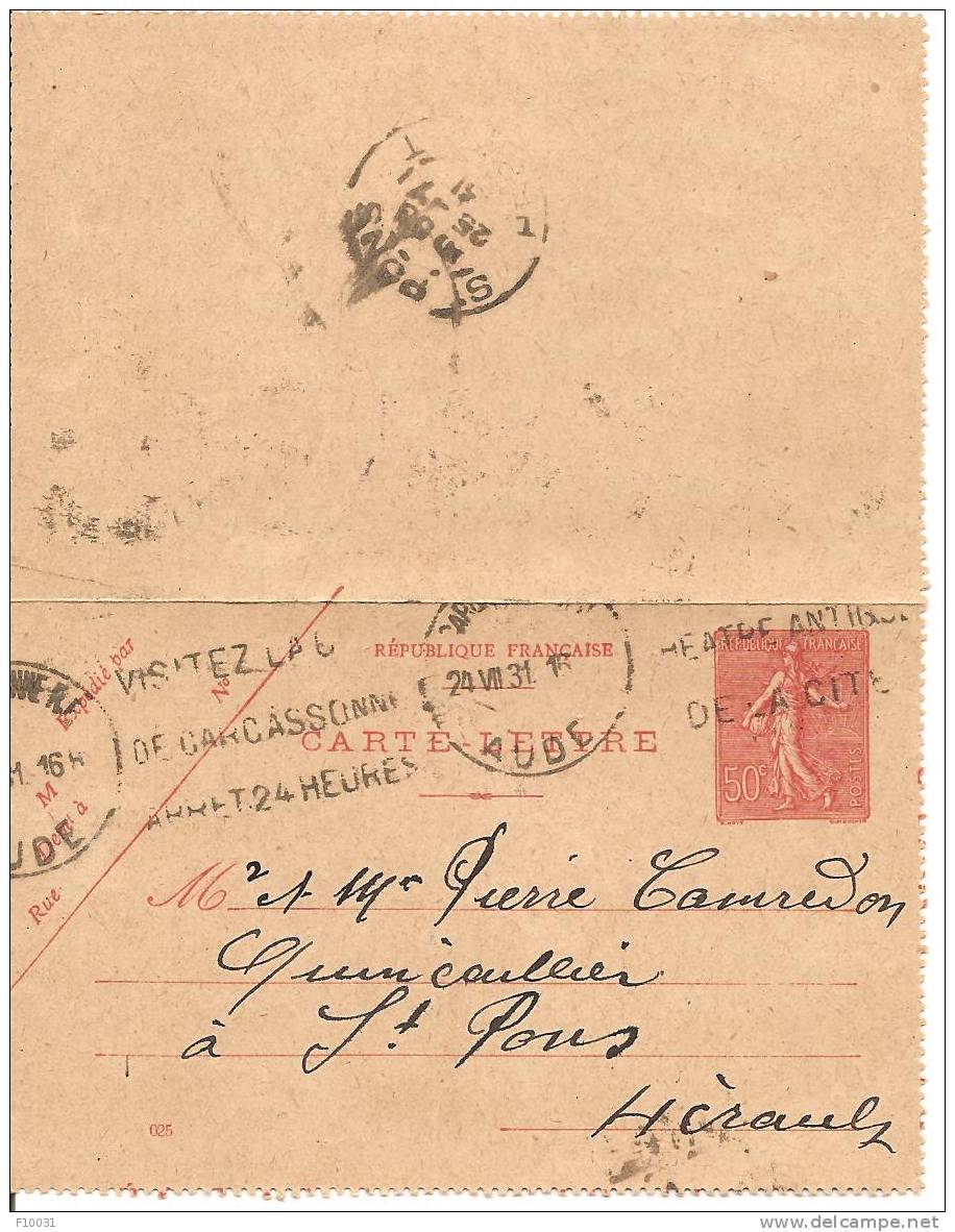 CARTE  LETTRE - Kaartbrieven