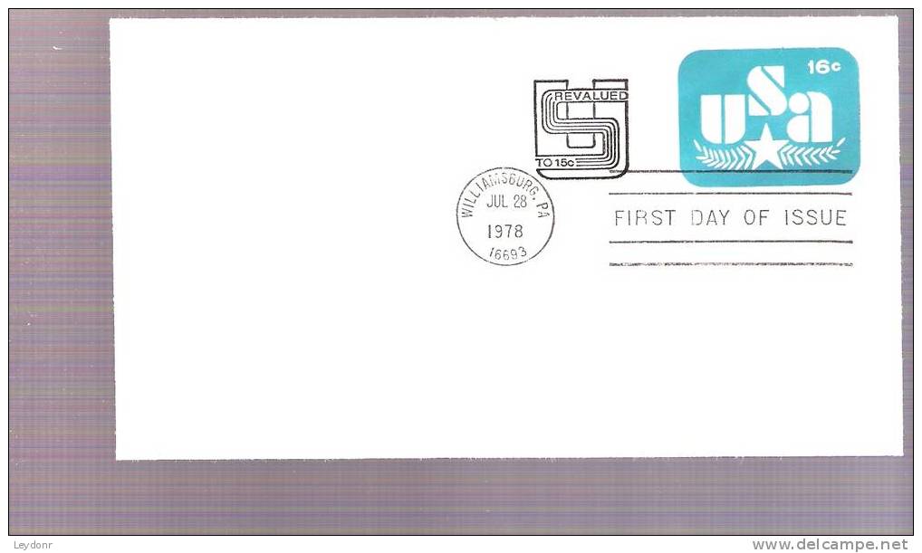 FDC Stamped Envelop Olive Branch And Star  - Scott # U586 - 1971-1980