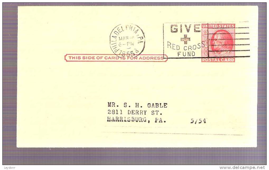 Postal Card - B. Franklin - Scott # UX38 The Anti-Vivisection Society - 1941-60
