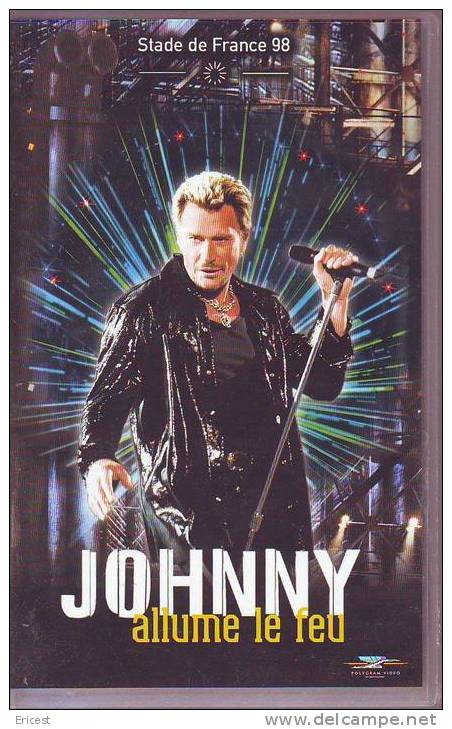 K7 VIDEO JOHNNY ALLUME LE FEU STADE DE FRANCE 98 - Concert Et Musique