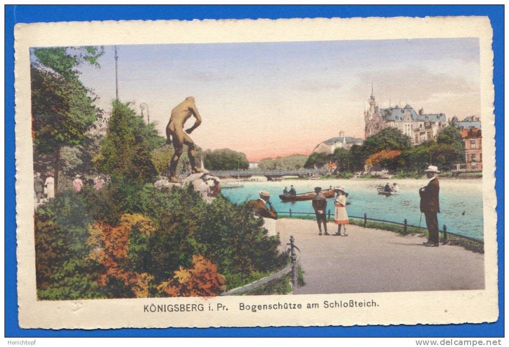 Russia; Königsberg Ostp; Kaliningrad; Schlossteich Bogenschütze; Ostpreussen - Ostpreussen