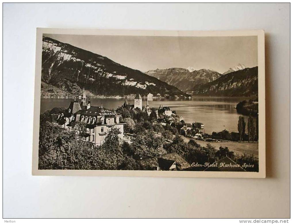 SPIEZ  - EDEN -Hotel - Kurhaus -  Switzerland -- Suisse -  Cca 1930´s   VF   D36228 - Spiez