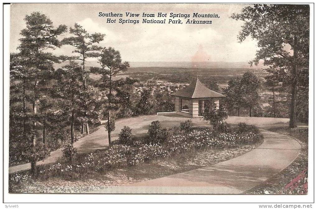 Southern View From The Hot Springs Mountain ,hot Springs National Park Arkansas - Hot Springs