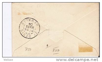 Faf116/ Diego Suarez Halbierung 1904 (Michel Vf) Nach Reunion(Brief, Cover, Lettr, Lettre) - Briefe U. Dokumente