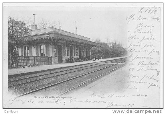 92 // CHAVILLE, La Gare (rive Gauche); --- Carte Précurseur - Chaville