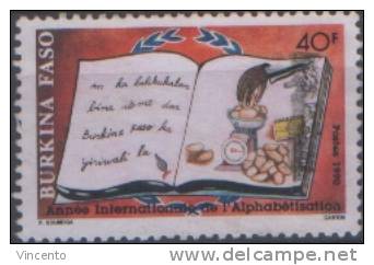 Burkina Faso 1990 - Alphabétisation - 40F - Oblitéré - 820 - Burkina Faso (1984-...)