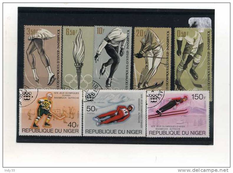 - J.O. 1964 . SPORTS DIVERS . SUITE DE TIMBRES SUR LESJEUX OLYMPIQUES D´INNSBRUCK - Winter 1964: Innsbruck