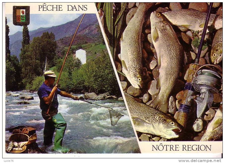 PECHE Dans Notre Région  -  2 Vues - N°  1352 E - Fishing