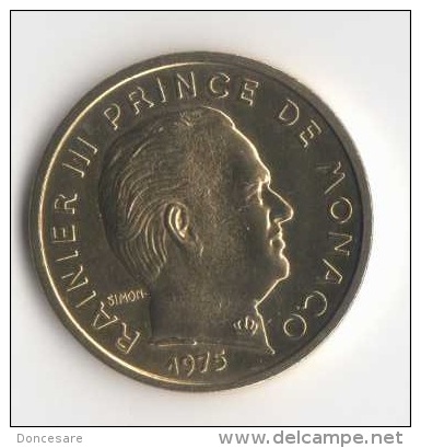 ** 10 CENT MONACO 1975  FDC **E106** - 1960-2001 New Francs