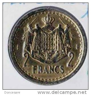 ** 2 FRANCS  MONACO 1945 BRONZE SANS DATE SUP-  **E109** - 1949-1956 Franchi Antichi