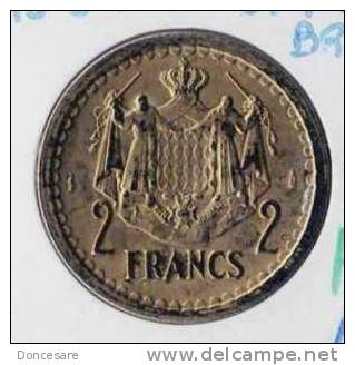 ** 2 FRANCS  MONACO 1945 BRONZE SANS DATE SUP-  **E110** - 1949-1956 Alte Francs