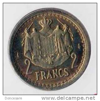 ** 2 FRANCS  MONACO 1945 BRONZE SANS DATE SUP-  **E115** - 1949-1956 Anciens Francs
