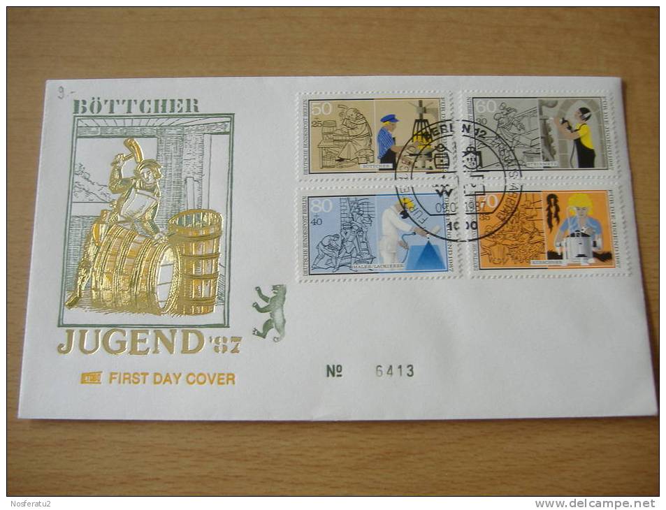 FDC Berlin MiNr.780-783 Jugend - Handwerksberufe - Other & Unclassified