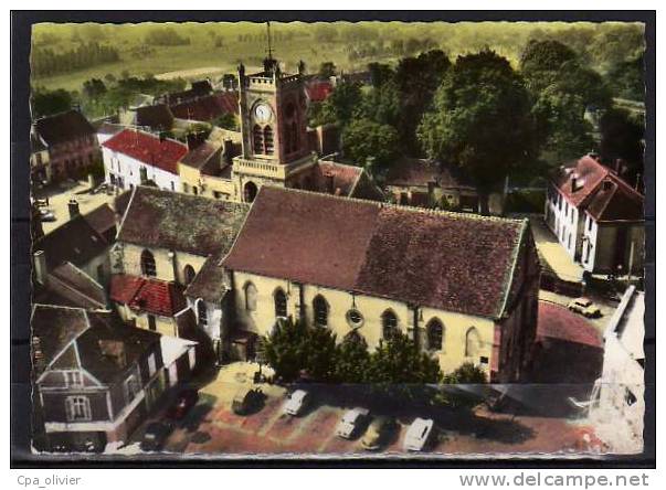 78 NEAUPHLE LE CHATEAU Vue Générale Aérienne, Eglise, Citroen DS, Ed Lapie 2, En Avion Au Dessus De, CPSM 10x15, 196? - Neauphle Le Chateau