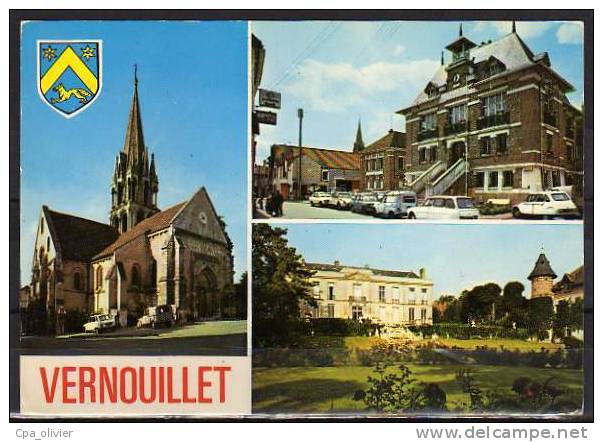 78 VERNOUILLET Multivue, Village, Eglise, Mairie, Chateau, Ed Abeille, CPSM 10x15, 197?, Postée 1986 - Vernouillet