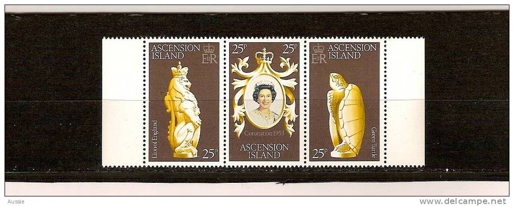 Ascension 1978 Yvertn° 230-32 *** MNH Cote 3,60 € Couronnement Elizabeth II - Ascension (Ile De L')