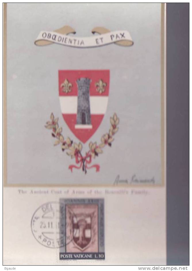 VATICAN CARTE MAXIMUM NUM.YVERT  335 80 ANS DE JEAN XXIII - Cartoline Maximum