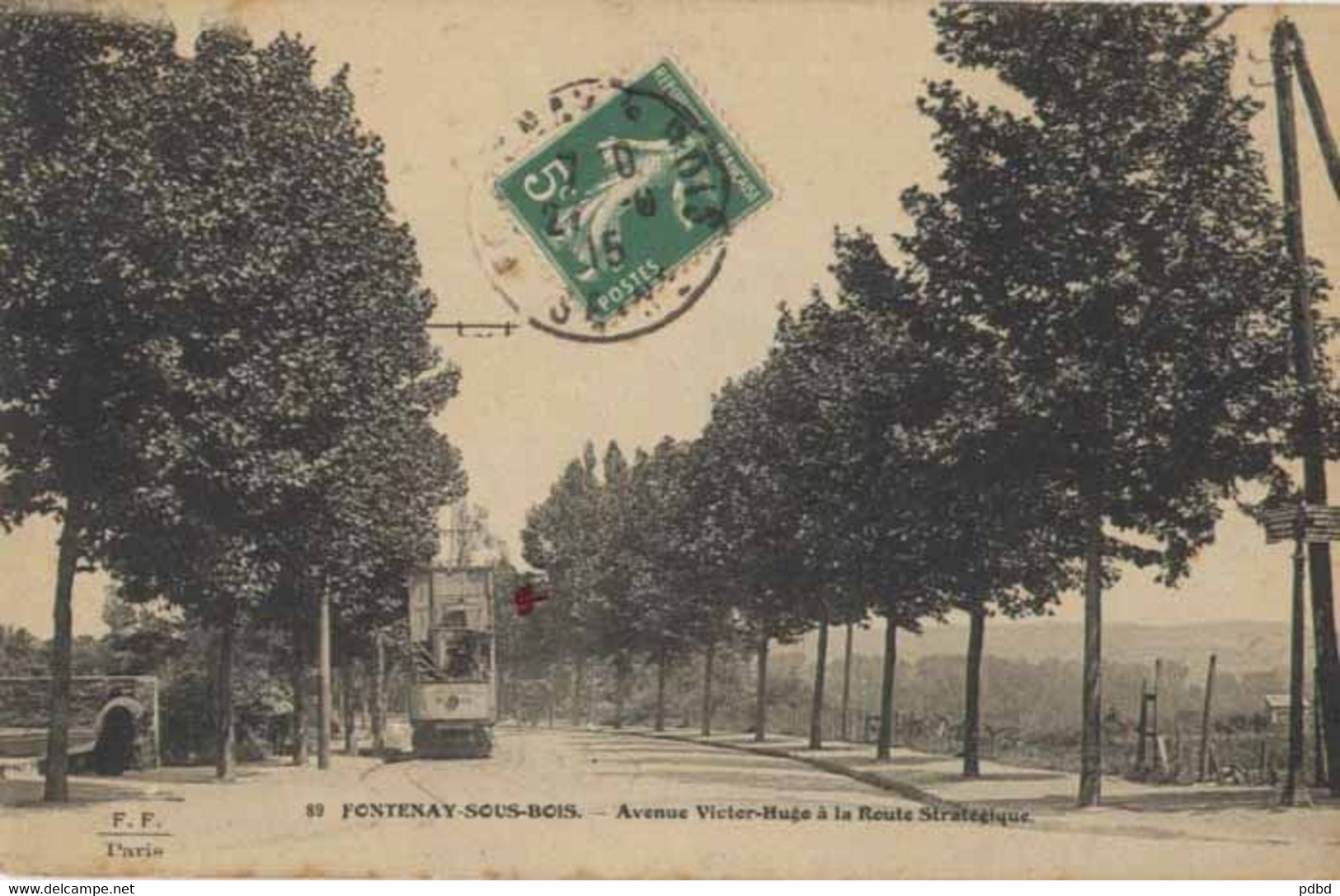 94 . FONTENAY SOUS BOIS  . Avenue Victor Hugo à La Route Stratégique . - Fontenay Sous Bois
