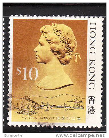Hong Kong 1987 QE Def $10 Used - Used Stamps