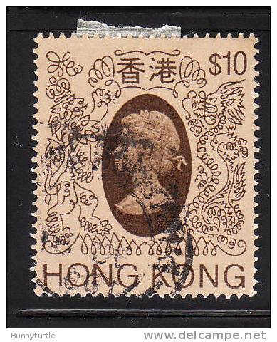 Hong Kong 1982 QE Def $10 Used - Usados