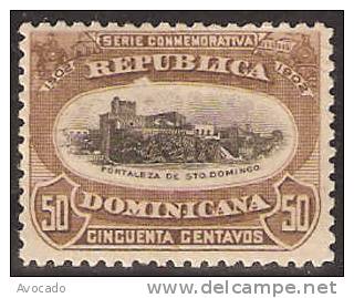 Dominican Republic 50c Unused No Gum - Dominicaine (République)