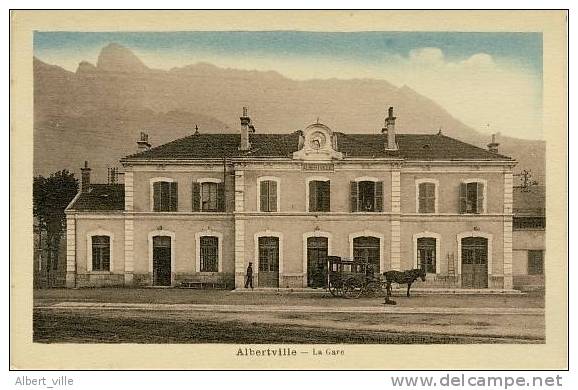 CPSM ALBERTVILLE LA GARE Avec Attelage Cheval. - Albertville