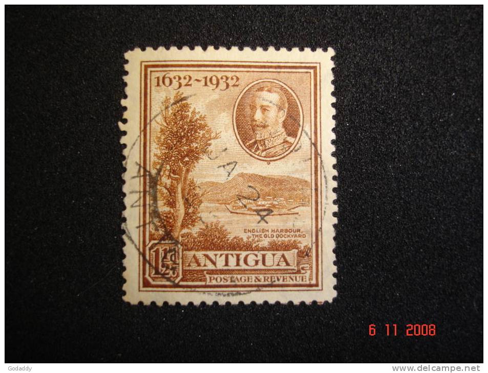 Antigua 1932 Tercentenary K.George V     11/2d  SG83   Used - 1858-1960 Colonie Britannique