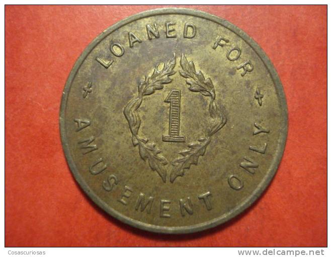 3259 UNITED KINGDOM UK    TOKEN MACHINE   AÑO / YEAR   CIRCA 1950 ??? - Casino