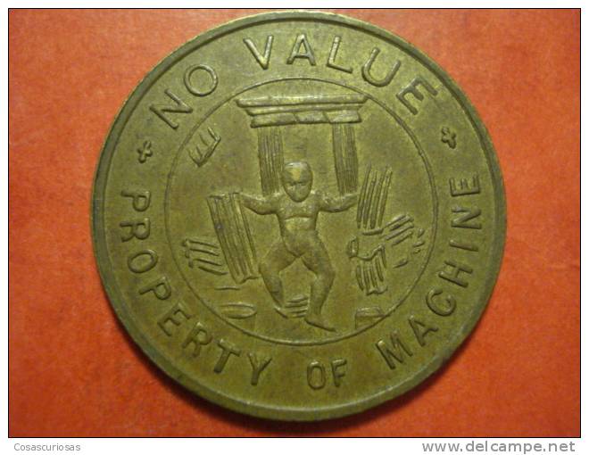 3259 UNITED KINGDOM UK    TOKEN MACHINE   AÑO / YEAR   CIRCA 1950 ??? - Casino