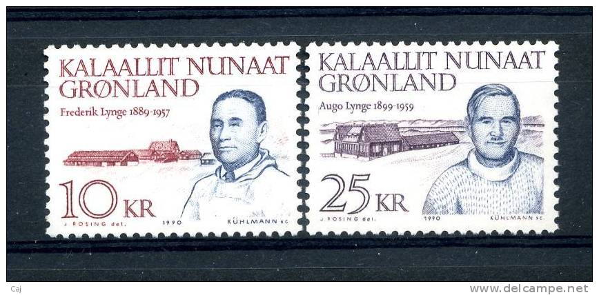 Groenland  -  1990  :  Yv  197-98  ** - Neufs