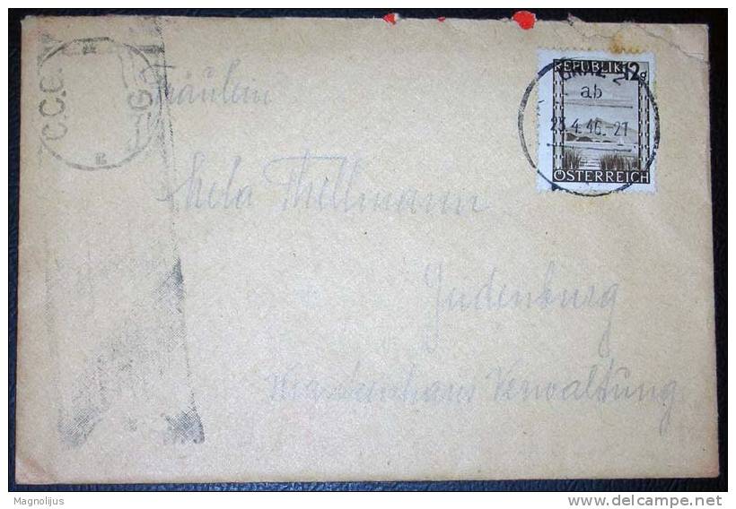 Austria,Letter,Censored,Cover,C.C.C.Stamp,vintage - Cartas & Documentos