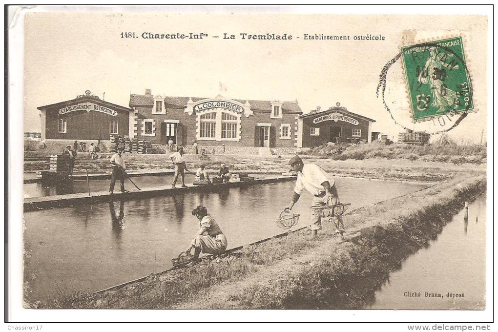 17  -   LA TREMBLADE - Lot De 2 Cartes 1 Précurseur - Trous D´emballage Pour Les Huîtres -  Etablissement Ostréicole - - La Tremblade